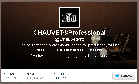 follow-chauvetpro-on-twitter