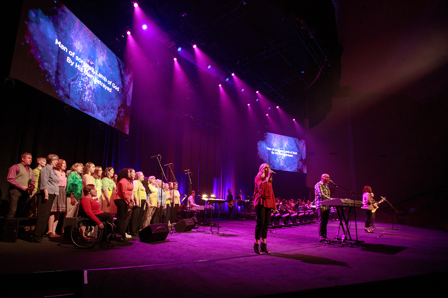 CHAUVET Professional Accents Emotional Elements At Fairhaven Church Easter Services CHAUVET